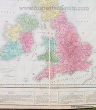 Load image into Gallery viewer, 1821 - Geographical And Historical Map Of The British Empire. No. 27. Antique Genuine Hand-Colored