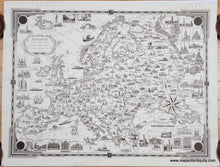 Load image into Gallery viewer, 1938 - Europe, A Pictorial Map by Ernest Dudley Chase - Antique Pictorial Map