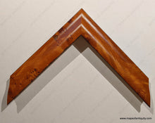Load image into Gallery viewer, Custom-Conservation-Framing-Honey-Wood-Burl-Round-Frame-for-Large-Pieces-20-x-24-to-24-x-30-inches-Framing-Wood-Burl-0-Custom-Maps-Of-Antiquity