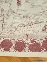 Load image into Gallery viewer, Genuine Antique Vintage Pictorial Map of Cape Cod in cranberry red published in 1948-Claretta Pope Higgins-Maps-Of-Antiquity