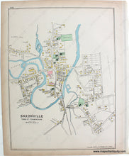 Load image into Gallery viewer, 1889 - Saxonville, Town of Framingham - Antique Map