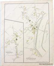 Load image into Gallery viewer, 1889 - West Townsend; versos Village of Dunstable and Village of Tyngsborough; Ashby and Ashby Centre (MA) - Antique Map