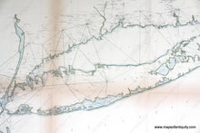 Load image into Gallery viewer, 1873 - Long Island Sound Sketch B No. 2 Showing The Triangulation & Geographical Positions In