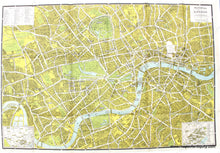 Load image into Gallery viewer, 1945 - Pictorial Map of London - Antique Map