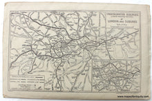 Load image into Gallery viewer, 1945 - Pictorial Map Of London Antique Genuine Printed-Color Folding