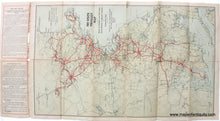 Load image into Gallery viewer, 1907 - Tri-State Trolley Map - Antique Map