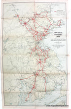 Load image into Gallery viewer, 1907 - Tri-State Trolley Map - Antique Map