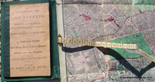 Load image into Gallery viewer, Antique-Folding-City-Map-Tape-Indicator-Map-of-London-and-Visitors-Guide**********-Towns-and-Cities-London-1883-C.-Smith-and-Son-Maps-Of-Antiquity