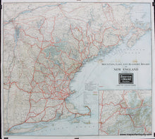 Load image into Gallery viewer, Antique-Railroad-Map-Mountain-Lake-and-Seashore-Region-of-New-England-Reached-by-Boston-and-Maine-Railroad-and-its-Connections-United-States-Northeast-1923-Boston-and-Maine-Railroad-Maps-Of-Antiquity