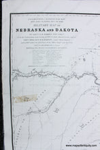 Load image into Gallery viewer, Genuine-Antique-Map-Military-Map-of-Nebraska-and-Dakota-1858-G.K.-Warren-Maps-Of-Antiquity