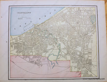 Load image into Gallery viewer, Antique-Map-United-States-Ohio-Cleveland-Columbus-Cram-1898