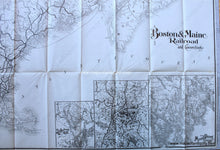 Load image into Gallery viewer, Genuine-Antique-Folding-Railroad-Map-Boston-&-Maine-Railroad-and-Connections-c.-1900-Boston-&-Maine-Railroad-Maps-Of-Antiquity