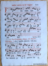 Load image into Gallery viewer, Genuine-Antique-Sheet-Music-on-Paper-Antique-Sheet-Music---Missa-votiva-de-B.-Virgine-1xix-c.-16th-century-Unknown-Maps-Of-Antiquity