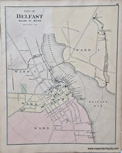 Load image into Gallery viewer, Hand-colored-Antique-Map-Washington-Co.-Belfast-Alfred-Kennebunk-Maine-United-States-Maine-c.-1884-Stuart/Colby-Maps-Of-Antiquity