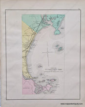 Load image into Gallery viewer, Hand-colored-Antique-Map-Coast-line along Old orchard Beach, Pine Point Beach, Grand Beach, Ferry Beach, Hills Beach, Fletchers Neck, Stratton Island, Prout's Neck-Maine--United-States-Maine-c.-1884-Stuart/Colby-Maps-Of-Antiquity
