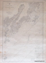 Load image into Gallery viewer, Antique-Nautical-Chart-St.-George's-River-and-Muscle-Ridge-Channel-United-States-Maine-1878-U.S.-Coast-Survey-Maps-Of-Antiquity