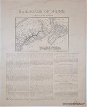 Load image into Gallery viewer, page with map at top and text at bottom.