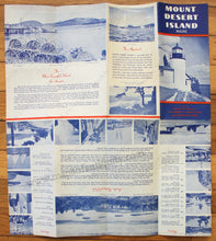 Load image into Gallery viewer, 1950 - A Map Of Mount Desert Island And Acadia National Park Maine Antique Genuine Printed-Color