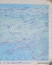 Load image into Gallery viewer, Genuine-Vintage-Map-Aerial-View-Casco-Bay-Maine-to-the-Longfellow-Blue-Mountains-c-1971-A-D-Phillips-Son-Maps-Of-Antiquity