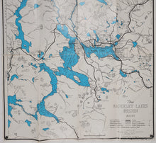 Load image into Gallery viewer, 1951 - The Rangeley Lakes Region Maine Vintage Map Genuine