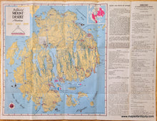 Load image into Gallery viewer, Genuine-Vintage-Map-The-Island-of-Mount-Desert-Maine-1969-Culverwell-Maps-Of-Antiquity