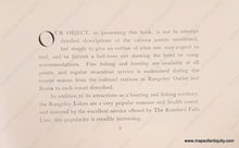 Load image into Gallery viewer, 1902 - The Rumford Falls Line And The Rangeley Lakes Resorts (Maine) Antique Map Genuine Booklet