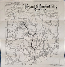 Load image into Gallery viewer, Genuine-Antique-Booklet-with-Maps-The-Rumford-Falls-Line-and-the-Rangeley-Lakes-Resorts-Maine--1902-Portland-Rumford-Falls-Railway-Maps-Of-Antiquity