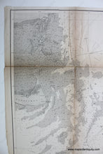 Load image into Gallery viewer, 1864 - Preliminary Chart Of Nantucket Shoals Antique Genuine Coastal Report
