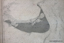 Load image into Gallery viewer, 1896 - Nantucket Sound And Eastern Approaches Massachusetts Antique Chart Genuine Nautical