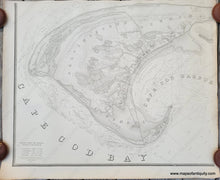 Load image into Gallery viewer, Black-and-White-Antique-Map-in-Four-Sections-A-Map-of-the-Extremity-of-Cape-Cod-Including-the-Townships-of-Provincetown-&-Truro-with-a-Chart-of-Their-Sea-Coast-and-of-Cape-Cod-Harbour-State-of-Massachusetts.-**********-US-Massachusetts-Cape-Cod-and-Islands-1836-U.S.-Topographical-Engineers-Maps-Of-Antiquity
