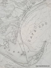 Load image into Gallery viewer, Black-and-White-Antique-Map-in-Four-Sections-A-Map-of-the-Extremity-of-Cape-Cod-Including-the-Townships-of-Provincetown-&-Truro-with-a-Chart-of-Their-Sea-Coast-and-of-Cape-Cod-Harbour-State-of-Massachusetts.-**********-US-Massachusetts-Cape-Cod-and-Islands-1836-U.S.-Topographical-Engineers-Maps-Of-Antiquity