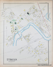 Load image into Gallery viewer, 1889 - Double-sided map: Part of Holliston (MA), So. Natick, Hopkinton / Holliston towns - Antique Map