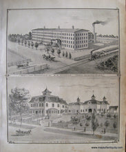 Load image into Gallery viewer, Black and white illustrations of notable businesses