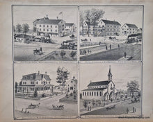 Load image into Gallery viewer, 1879 - South Abington (Ma) Antique Map Genuine Hand-Colored