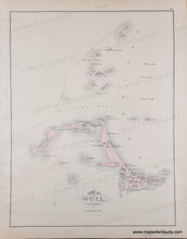 Load image into Gallery viewer, Antique Map with original hand-coloring in tones of green, blue, pink, and purple. 1879 - Double-Sided Sheet With Three Maps: Nantasket Beach/Hull/Downer Landing (Ma) Antique Map