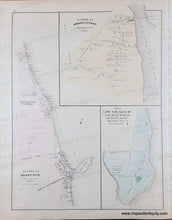 Load image into Gallery viewer, Antique Map with original hand-coloring in tones of yellow, blue, pink, and green.