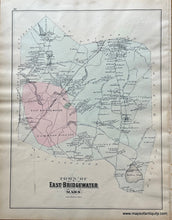 Load image into Gallery viewer, Antique-Hand-Colored-Map-East-Bridgewater-(MA)-United-States-Massachusetts-1879-Walker-Maps-Of-Antiquity