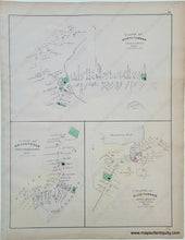 Load image into Gallery viewer, Antique-Hand-Colored-Map-Mattapoisett/Sippican/North-Carver/Bryantville/Ellis-Furnace/Agawam--(MA)--United-States-Massachusetts-1879-Walker-Maps-Of-Antiquity