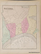 Load image into Gallery viewer, Antique-Maps-City-of-Haverhill-City-of-Newburyport-1871-Walling-Gray-Antique-map-1870s-1800s