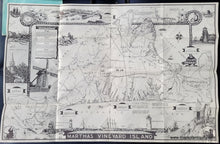 Load image into Gallery viewer, Antique-Map-Martha's-Vineyard-Island-Tourist-Pictorial-New-England-Map-Company-Parker-1940-1940s-1900s-Early-Mid-20th-Century-Maps-of-Antiquity