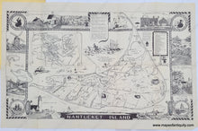 Load image into Gallery viewer, Antique-Uncolored-Pictorial-Map-Nantucket-Island-United-States-Massachusetts-c.-1940-New-England-Map-Co./L.-Parker-Maps-Of-Antiquity