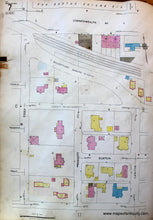 Load image into Gallery viewer, 1925 - Brookline Mass. Wards 6 And 7 Antique Map Genuine Hand-Colored