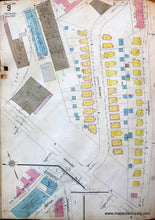Load image into Gallery viewer, 1925 - Brookline Mass. Wards 8 And 9 Antique Map Genuine Hand-Colored