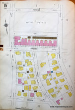 Load image into Gallery viewer, 1925 - Brookline Mass. Wards 14 And 15 Antique Map Genuine Hand-Colored