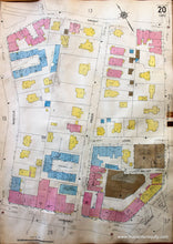 Load image into Gallery viewer, Antique-Hand-Colored-Map-Brookline-Mass.-Wards-20-and-21-United-States-Massachusetts-1925-Sanborn-Map-Co.-Maps-Of-Antiquity