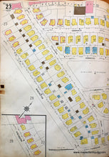 Load image into Gallery viewer, 1925 - Brookline Mass. Wards 22 And 23 Antique Map Genuine Hand-Colored