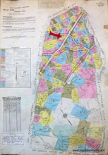Load image into Gallery viewer, 1925 - Brookline Mass. Wards 26 And 27 Antique Map Genuine Hand-Colored