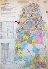 Load image into Gallery viewer, 1925 - Brookline Mass. Wards 26 And 27 Antique Map Genuine Hand-Colored