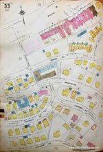 Load image into Gallery viewer, 1925 - Brookline Mass. Wards 32 And 33 Antique Map Genuine Hand-Colored