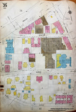 Load image into Gallery viewer, 1925 - Brookline Mass. Wards 34 And 35 Antique Map Genuine Hand-Colored